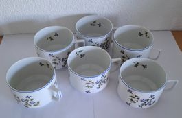 6 Kaffeetassen LANGENTHAL-PORZELLAN 1942