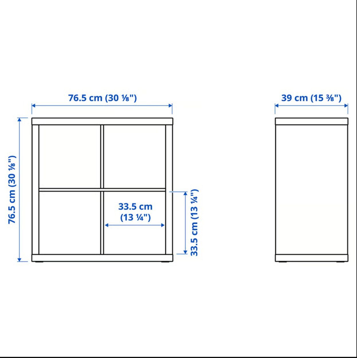 Ikea Scaffali: Regal KALLAX, schwarzbraun, 77x77 cm – Usato da Kriessern venduto da rene1987 4