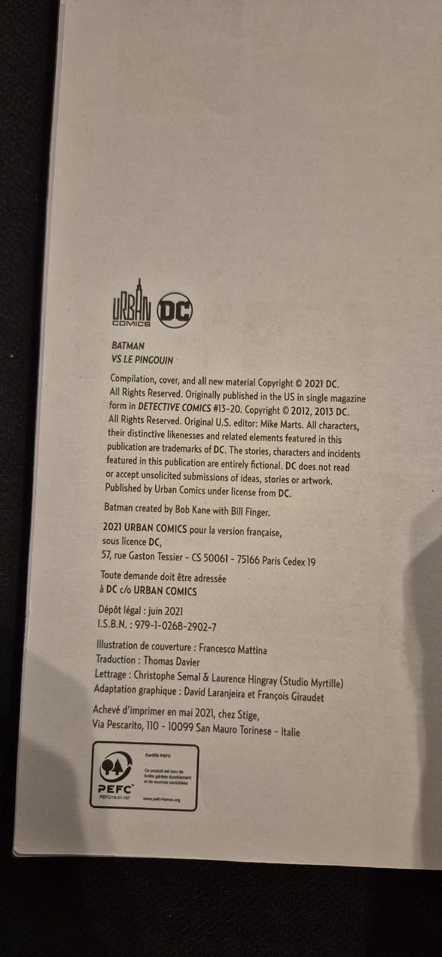 Comics: BATMAN VS LE PINGOUIN DC COMICS RÉCIT COMPLET BD FRANÇAIS – Gebraucht aus Grand-Lancy von luc111 4
