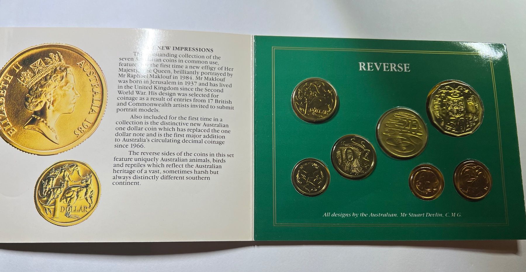 Tutti le monete: Münzsatz Royal Australian Mint 1985 – Usato da Dietikon venduto da Numis8953 1