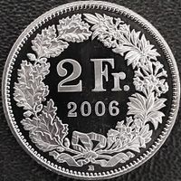 2 Franken 2006 stgl. / aus Münzsatz