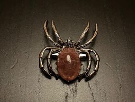 Amulett/ Brosche Spinne 2 in 1
