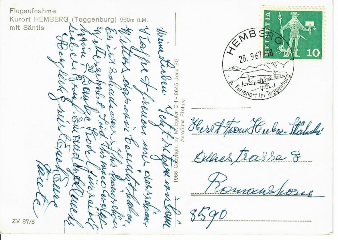 Cartes postales: Kurort Hemberg – D'occasion à Hochdorf par Ziegel-16 1