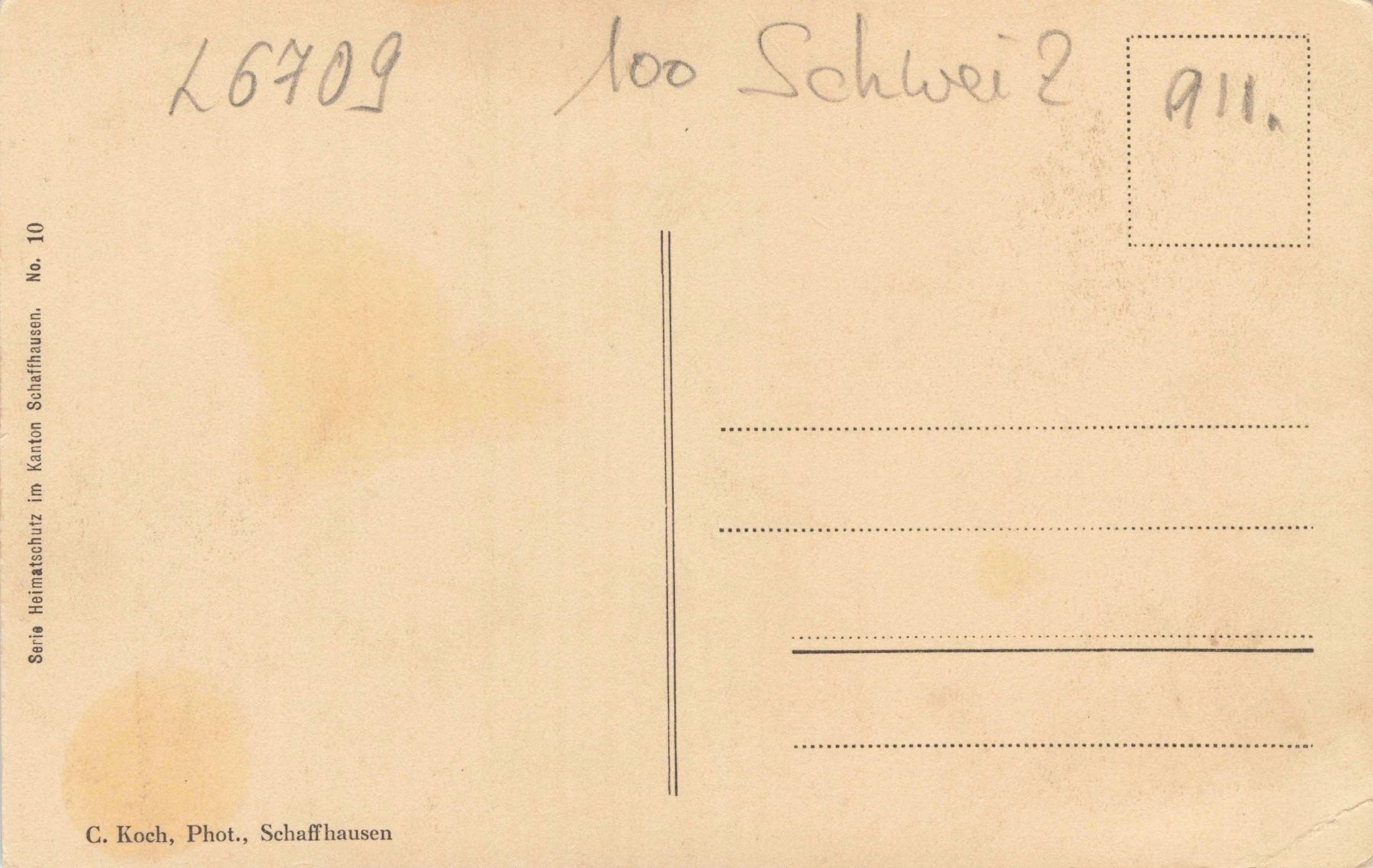 Cartoline postali: Stadt Schaffhausen – Usato da Biasca venduto da Blenio71 1