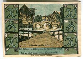 Notgeld "50 Pfennig. Oberlind 1921"