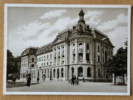Ansichtskarte vom Postgebäude / Kantonalbank Chur