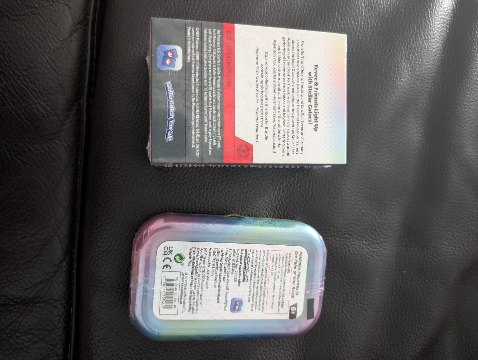Pokémon Sammelbilder & Trading cards: Prismatic evolution Boosterbundle + Tin En – Neu und originalverpackt aus Basel von Master-Ball 1