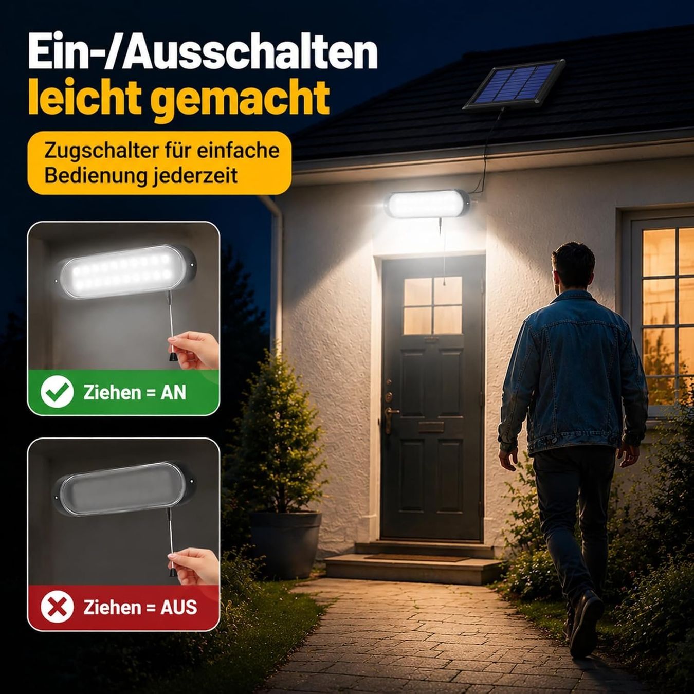 Lampade: Solar Hängelampe 20LED IP65 Wasserdicht Garten – Nuovo e nell'imballaggio originale da Schaffhausen venduto da AllesMussRaus60 3
