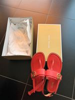 Michael Kors Sandalen Pink mit Gold-Logo – Gr. 37,5/38