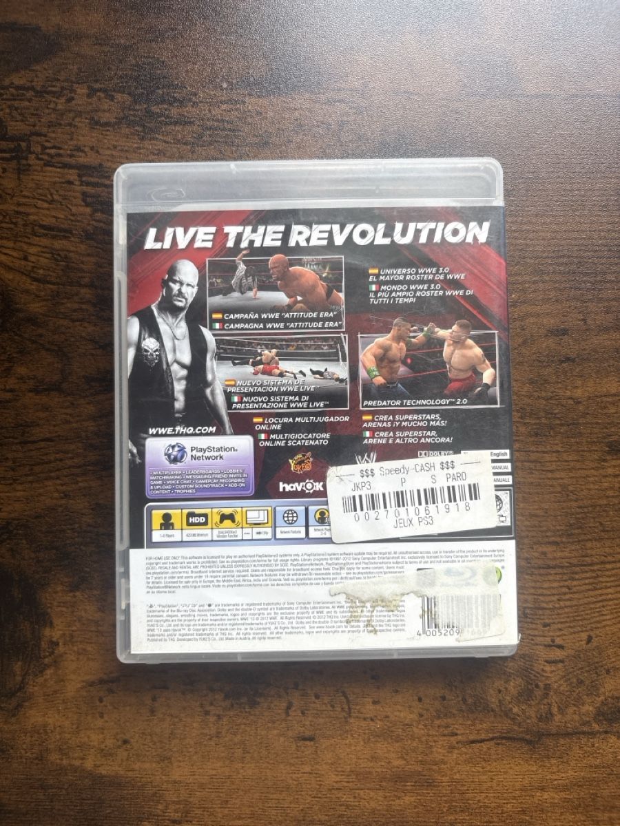 Giochi: WWE 13 Jeu PS3 – Usato da Neuchâtel venduto da Market_Dematos 1