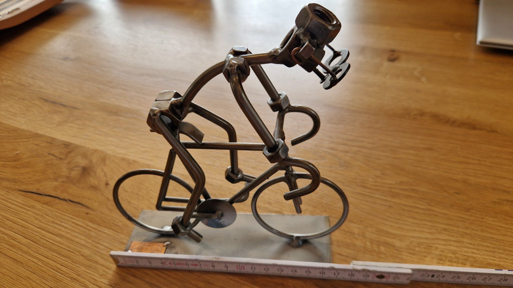 Skulpturen & Statuen: Deko Velofahrer aus Metall – Neu (gemäss Beschreibung) aus Roggliswil von Crosser17 2