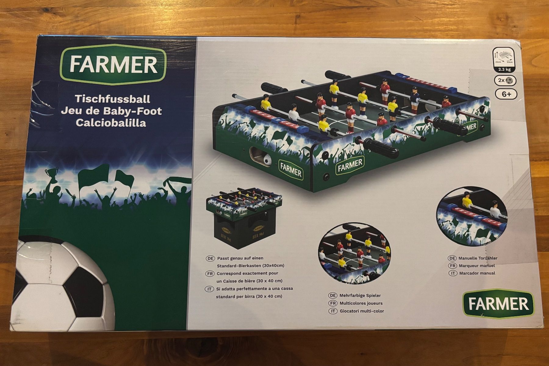 Giochi: Tischfussball zu verkaufen – Nuovo e nell'imballaggio originale da Unterkulm venduto da mic_7mvb