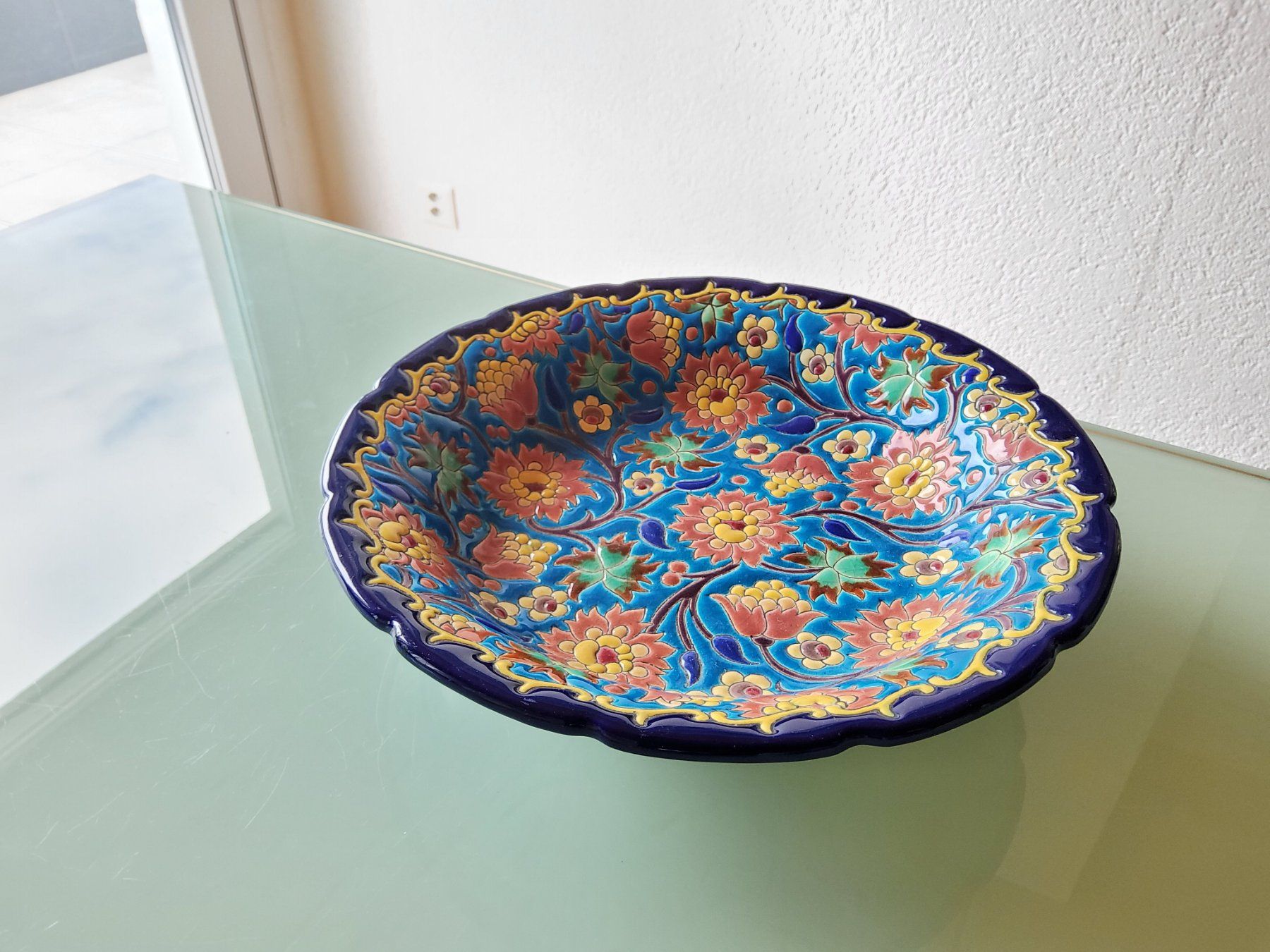 Servierplatten: Ancienne coupe Emaux de Longwy – Gebraucht aus Malleray von Broc-Mo