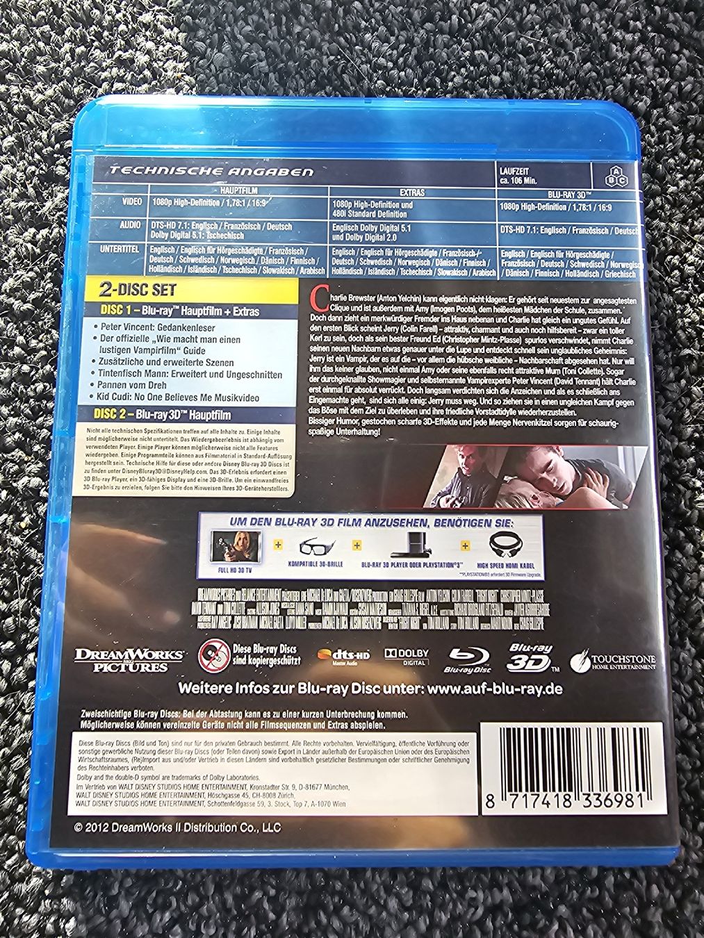 Tutti i DVDs: Fright Night 3D Blu-Ray  – Usato da Ruswil venduto da jan_bxl5 1