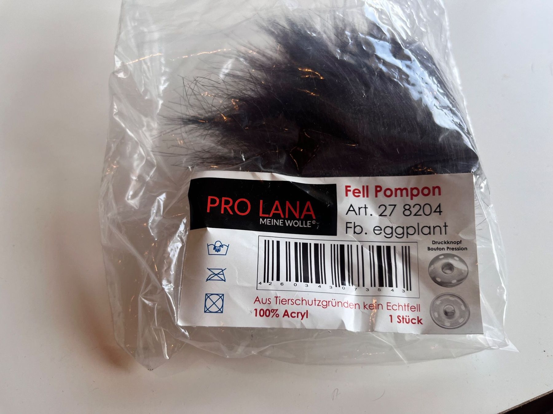 Pro Lana Laine: Kunstfell Pompon Pro Lana – Neuf avec emballage d'origine à Büsserach par bor_s88m