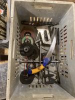 Werkzeug Konvolut mit Säge und Schleifscheiben gebraucht