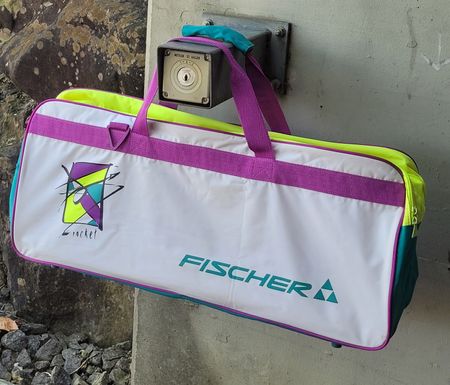 💜 Coole 90er FISCHER Tasche Tennis Sport Badi Freizeit etc.