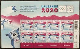 2019, Zierbogen 'Winterspiele', No. 1755 postfrisch (**)