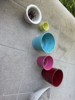 Blumentöpfe verschiedene Farben und Grössen