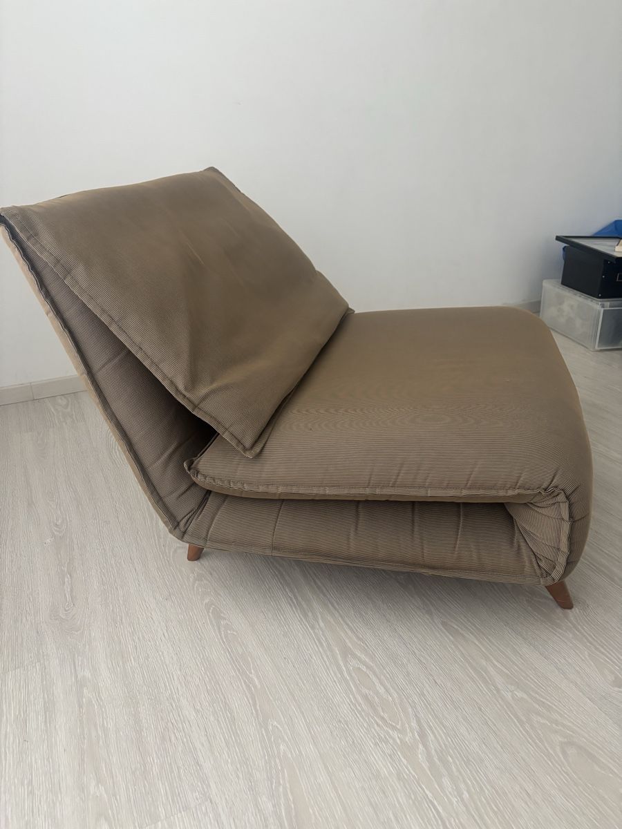 Poltrone: Schlafsofa Sessel braun klappbar gebraucht – Usato da Birrwil venduto da claleo75 1