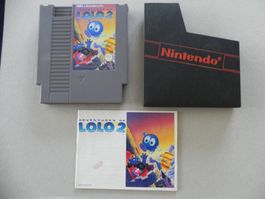 Nintendo NES Kult Game Adventures of Lolo 2 mit Anleitung