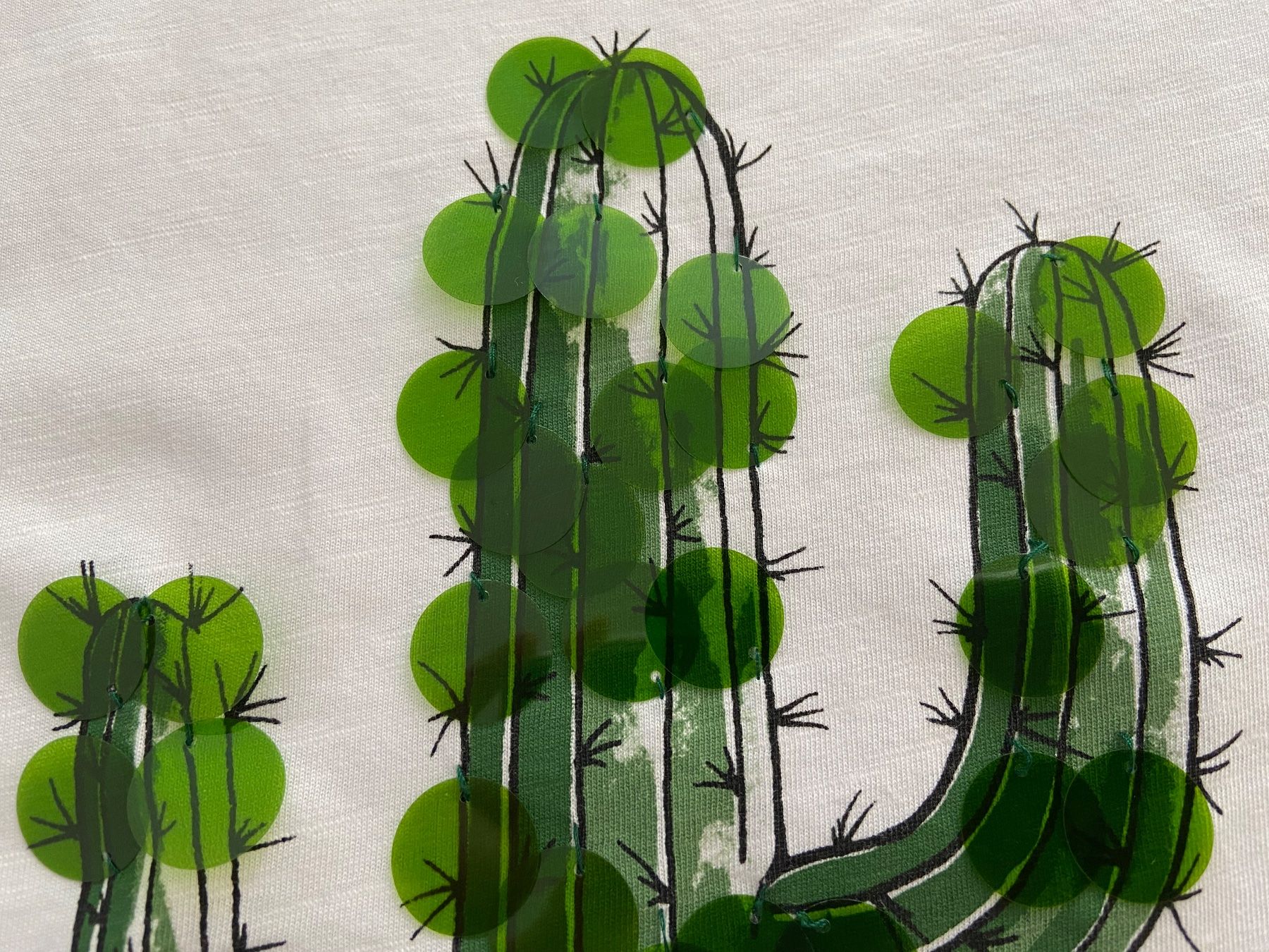 Only T-shirts: T-Shirt Cactus en coton - S – D'occasion à Lausanne par maintenant 3