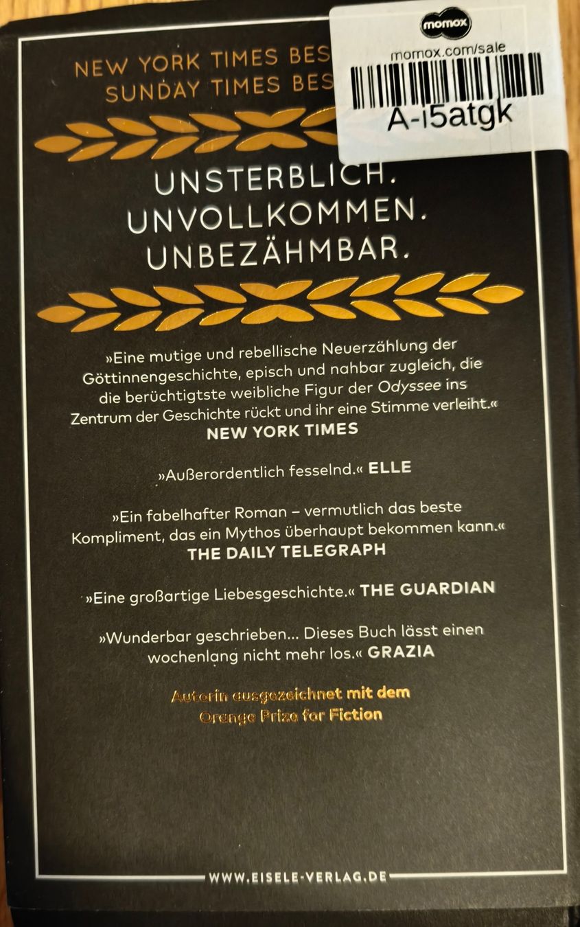 Livres: Madeleine Miller - Ich bin Circe - Eisele Verlag, 2019 – Neuf (Voir description) à Erlinsbach SO par 400_n956 1