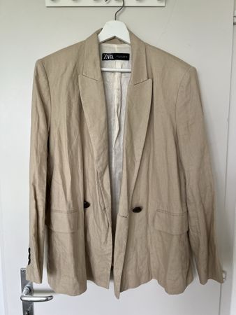 ZARA Damen Sakko Beige Grösse M