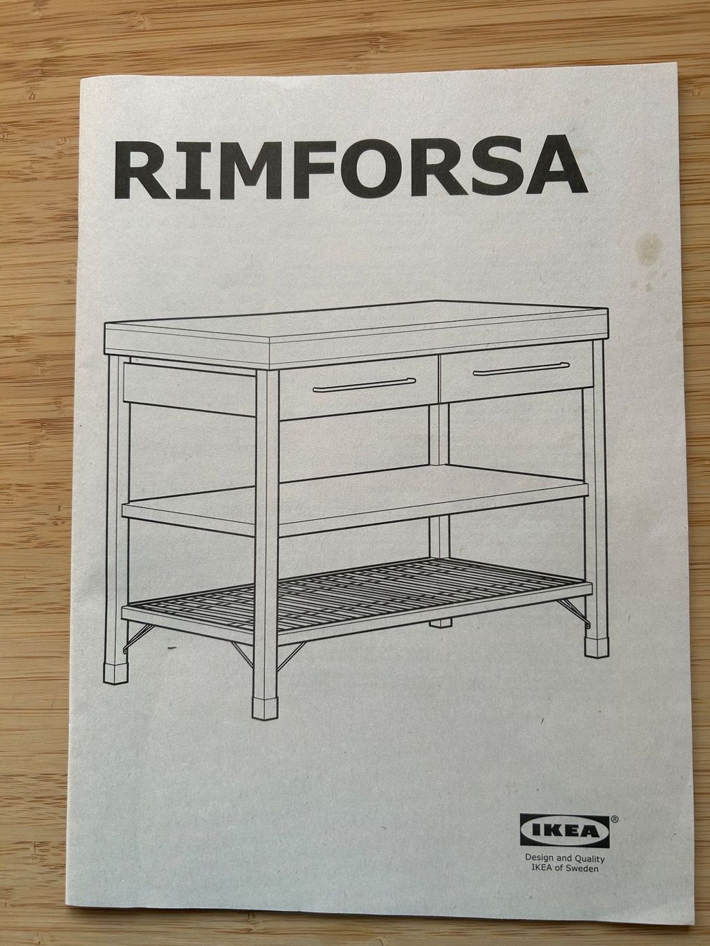 Ikea Cucine complete: Kücheninsel oder Werkbank IKEA Rimforsa – Usato da Murten venduto da zia_6czz 1