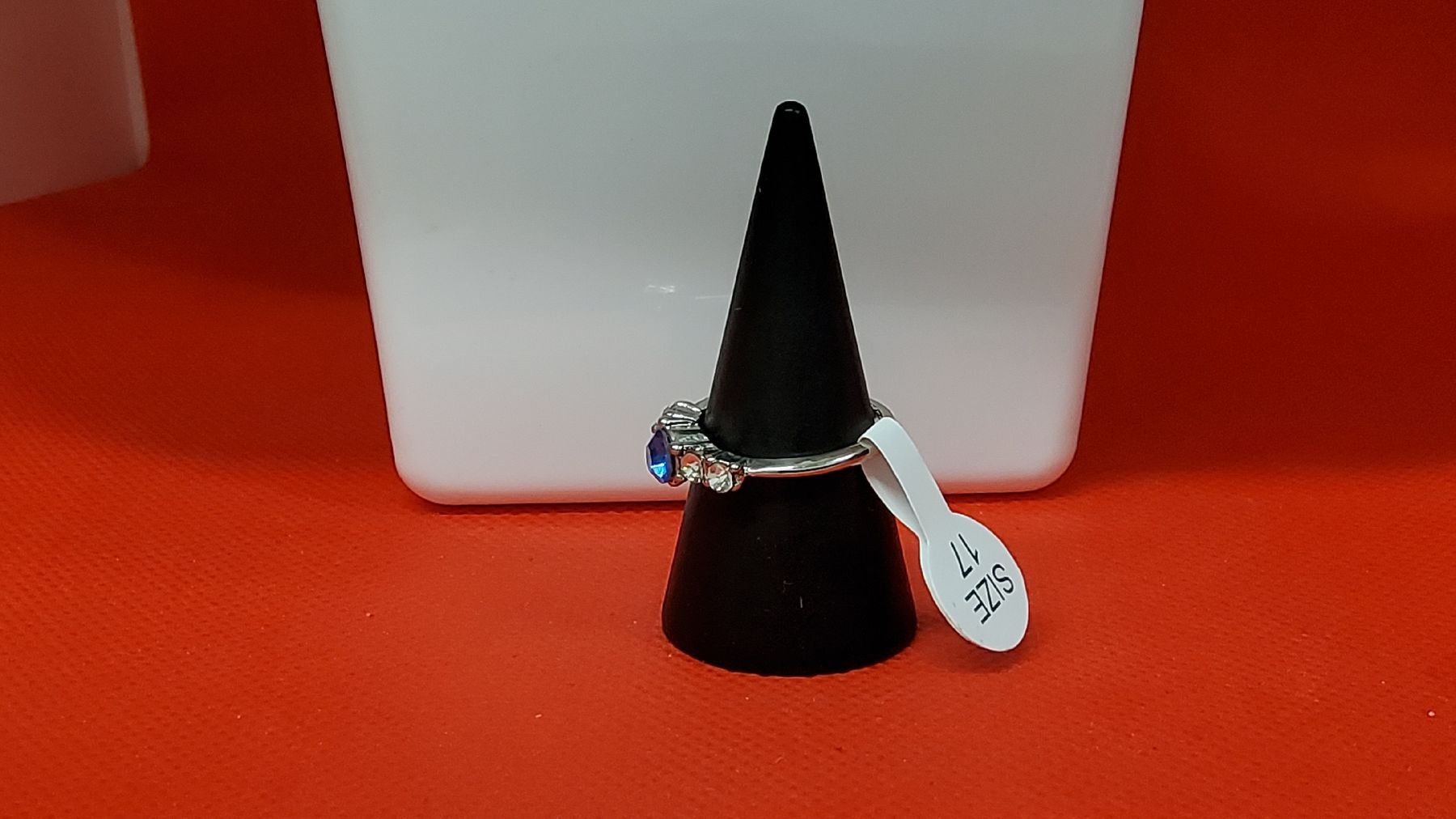 Anelli: ring Gr. 52 mit blauem Stein, neuwertig! – Nuovo e nell'imballaggio originale da Herisau venduto da Nluanalucas 1