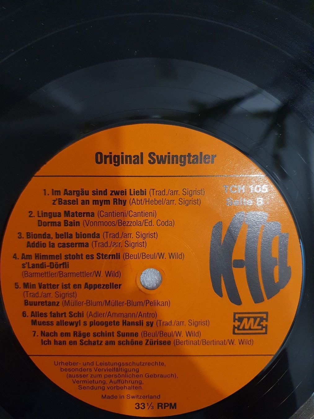 Dischi in vinile: Original Swingtaler - 28 Schwiizer Volkslieder – Usato da Uster venduto da Vinyl-Leidenschaft 6