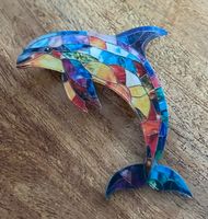 Brosche Delfin