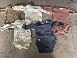 Baby Bodys Zara 5 Stück langarm Gr. 62