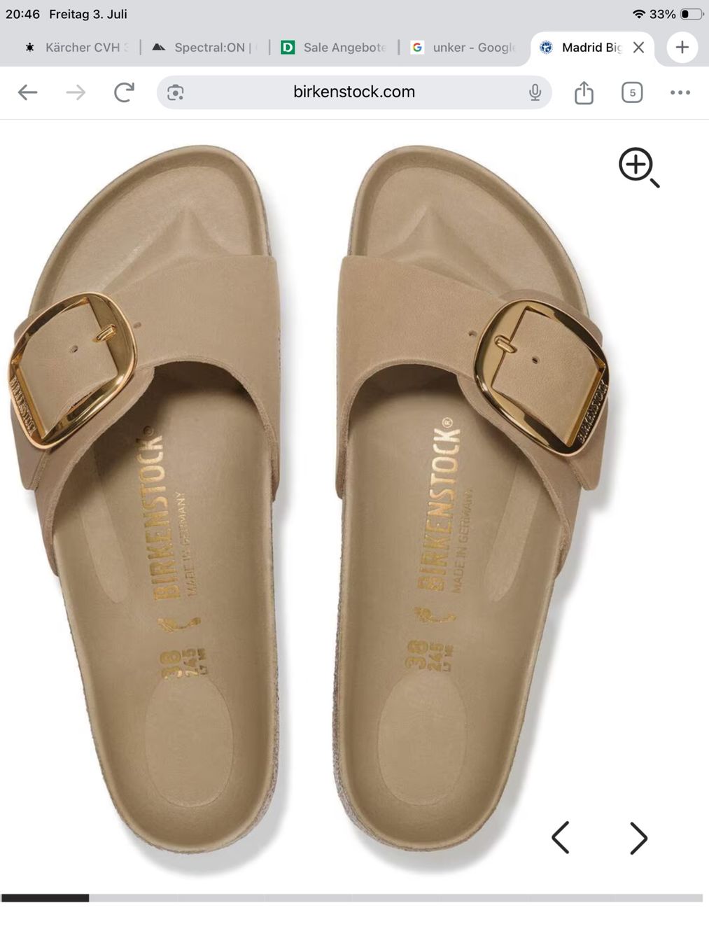 Birkenstock Scarpe da donna: Birkenstock Madrid Big burkle Gr. 41 – Nuovo (secondo la descrizione) da Adliswil venduto da Delphin52_blau