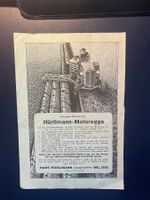 Antike Traktorenwerbung Hürlimann-Motoregge