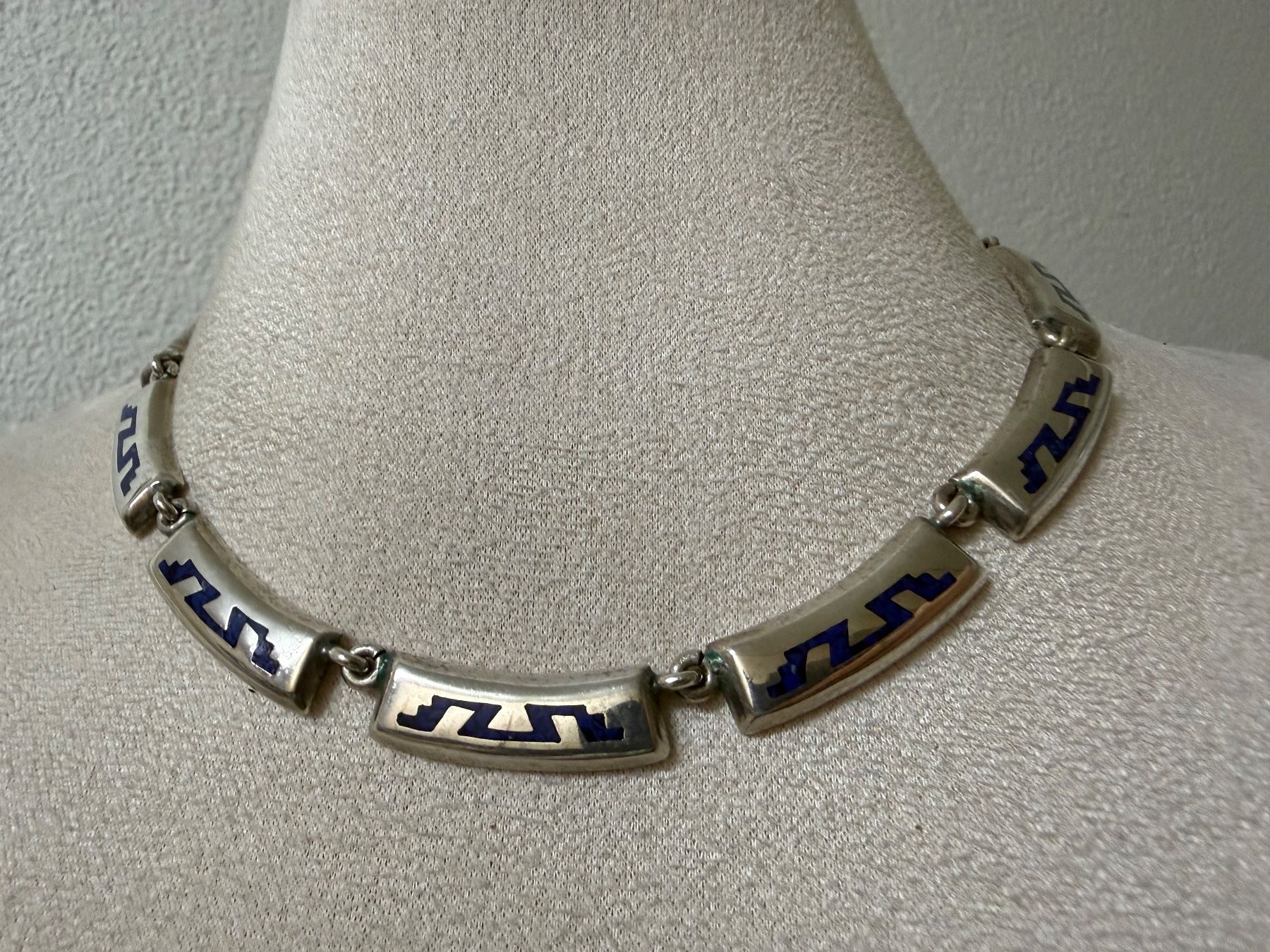 Ketten: Silber Kette mit Lapislazuli 925, 60g – Gebraucht aus Spiegel b. Bern von Rogger72