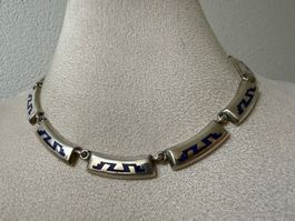 Silber Kette mit Lapislazuli 925, 60g