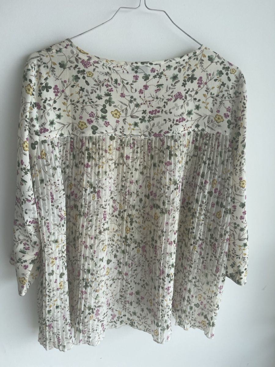 Liu Jo Camicette: Liu-Jo Bluse, Gr. 38/40 Blumenmuster, helles beige – Usato da Meilen venduto da Golfer04 3