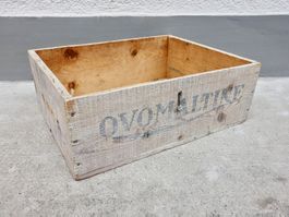 kleine alte Holzkiste Kiste OVOMALTINE