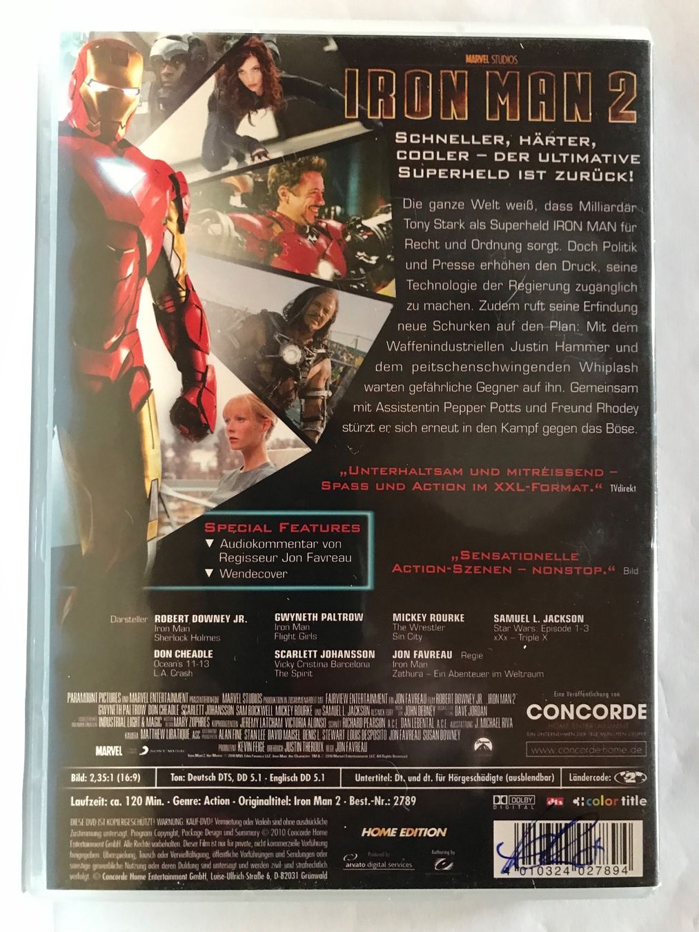Tutti i DVDs: Iron Man 2 – Usato da Lostorf venduto da heidimeier 1
