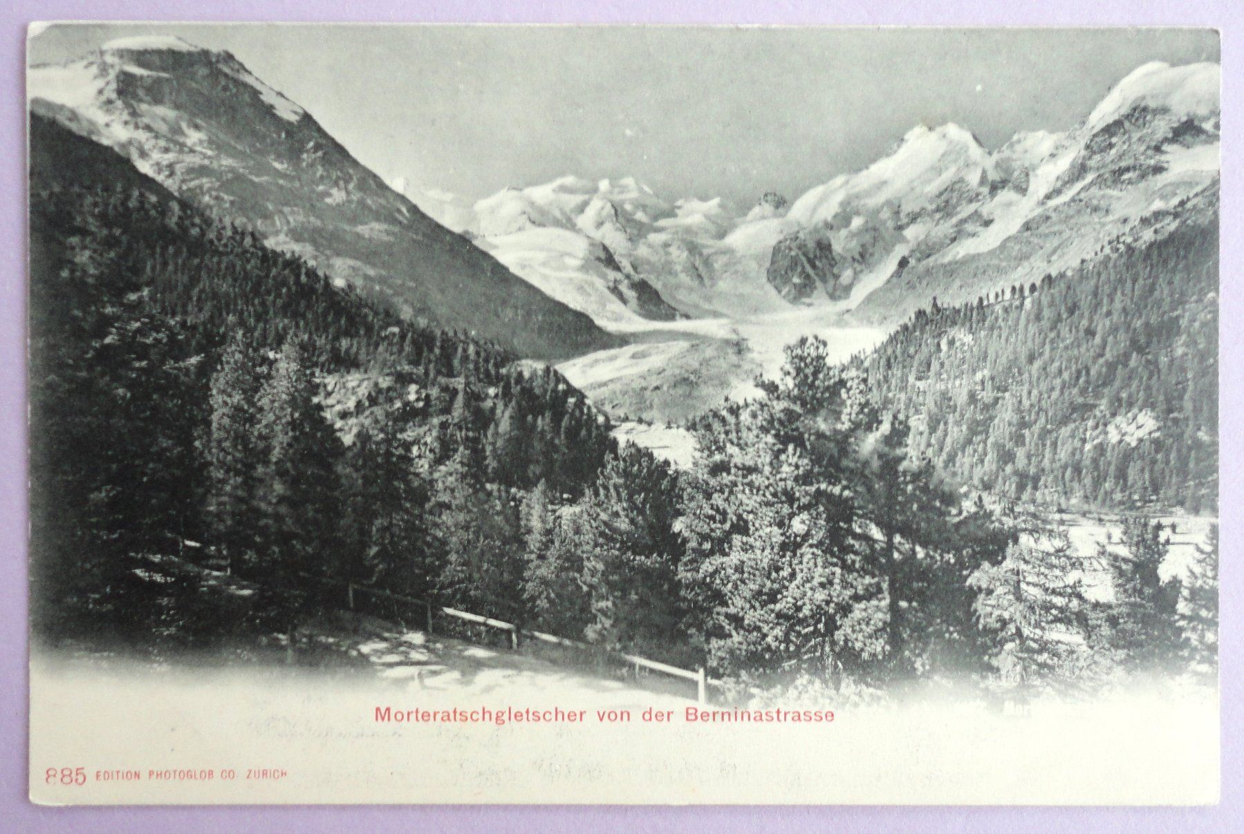 Cartoline postali: Morteratschgletscher von der Berninastrasse – Usato da Fétigny venduto da Billy2miny