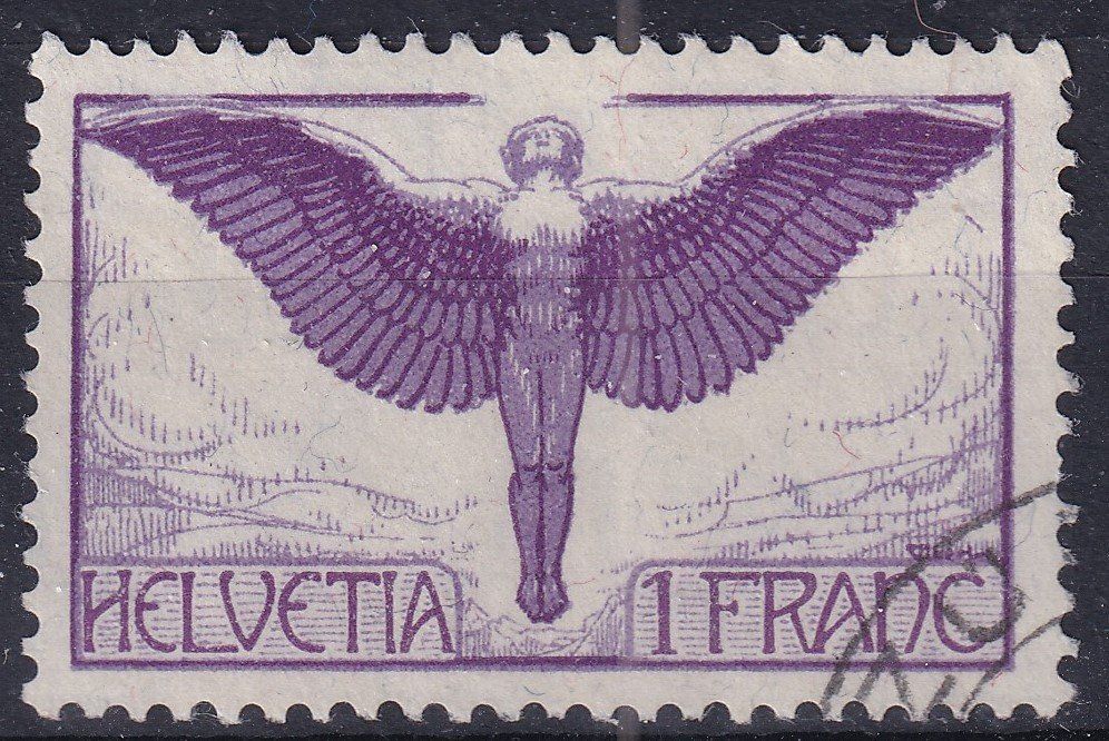 Tutti i francobolli: Flugpost F12 gestempelt+++++ – Usato da Samnaun-Compatsch venduto da Muckimu