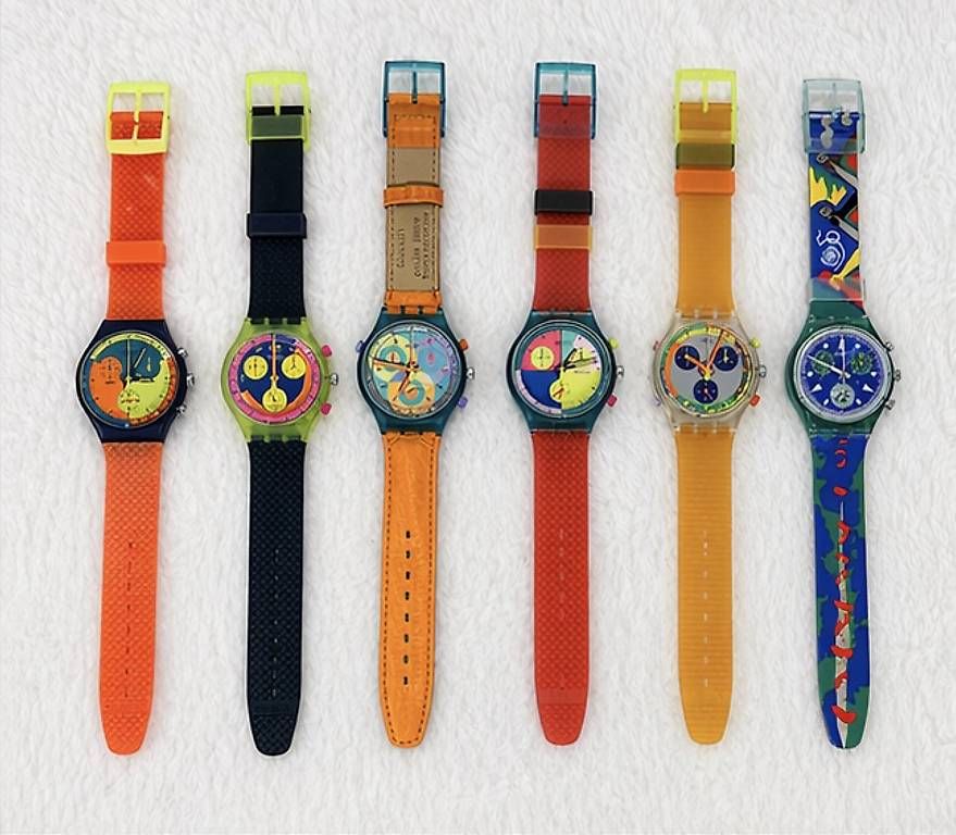Orologi: Swatch Color Art Set + Collector Box – Usato da Uster venduto da barkingarky01 1