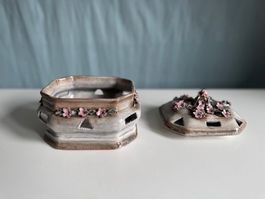 Vintage Jardiniere Capodimonte Porzellan Aufbewahrungsbox