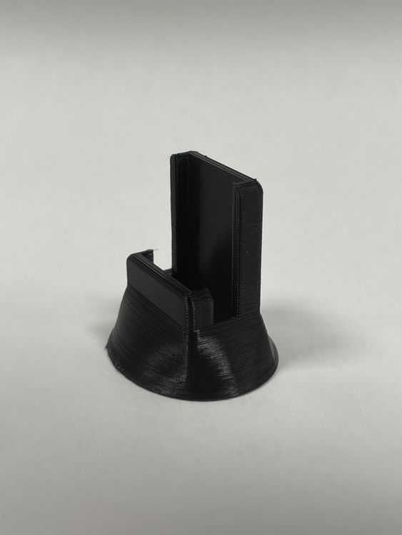 QWORK Acryl Messerständer, 2 Stück – Transparent Mit Schwarzer Basis, 26,7x6,4x6,4 Cm, Für Messer, Schwerter, Medaillen