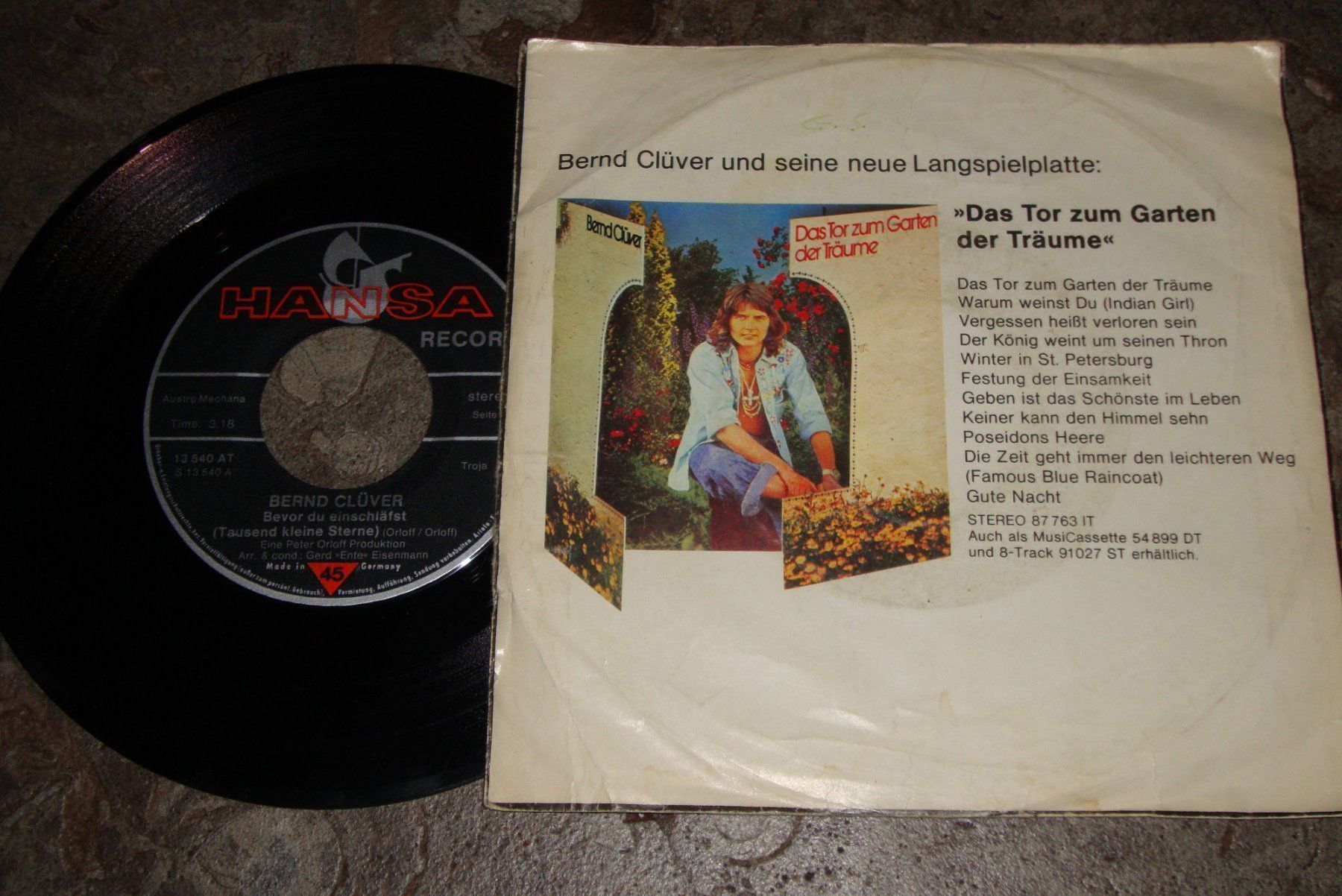 Vinyles: BERND CLÜVER - Bevor du einschläfst – D'occasion à Bern par Uli_10_11 1