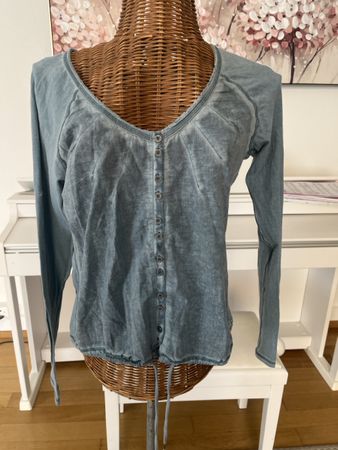 Langarmshirt Nile, Petrol, S