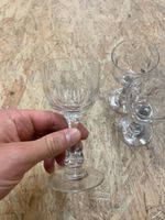 Vintage Set 3 Stück Kristallglas, ideal für Schnaps/Likör