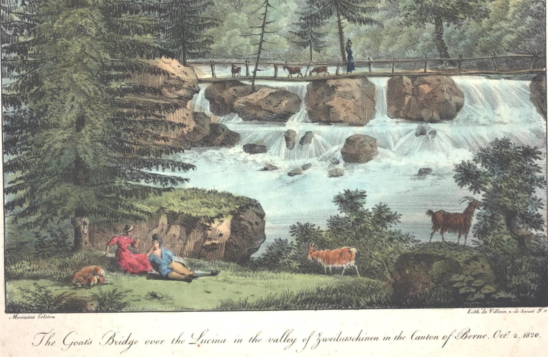 Incisioni: Lütschine Lithographie von Colston – Usato da Rafz venduto da Helvet32 1