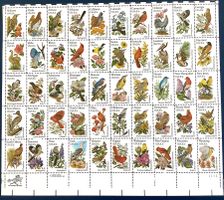 1982 - USA Bogen Vögel & Blumen 50 Bundesstaaten **